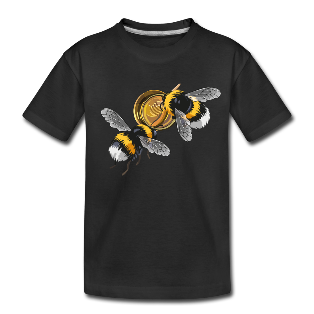 Honigbiene - Kinder Bio T-Shirt - Schwarz