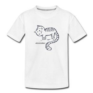 Bild in Slideshow öffnen, Süße Katze - Bio Kinder T-Shirt - Weiß

